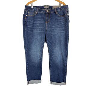 Torrid Boyfriend Straight Jeans 18XS Vintage Stretch High Rise Selvedge New